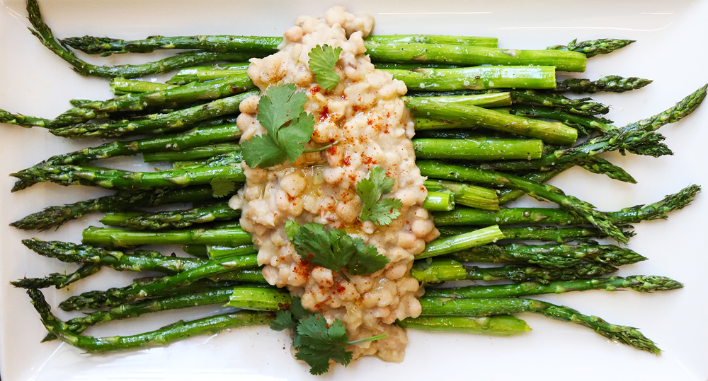 Asparagus with Navy Beans