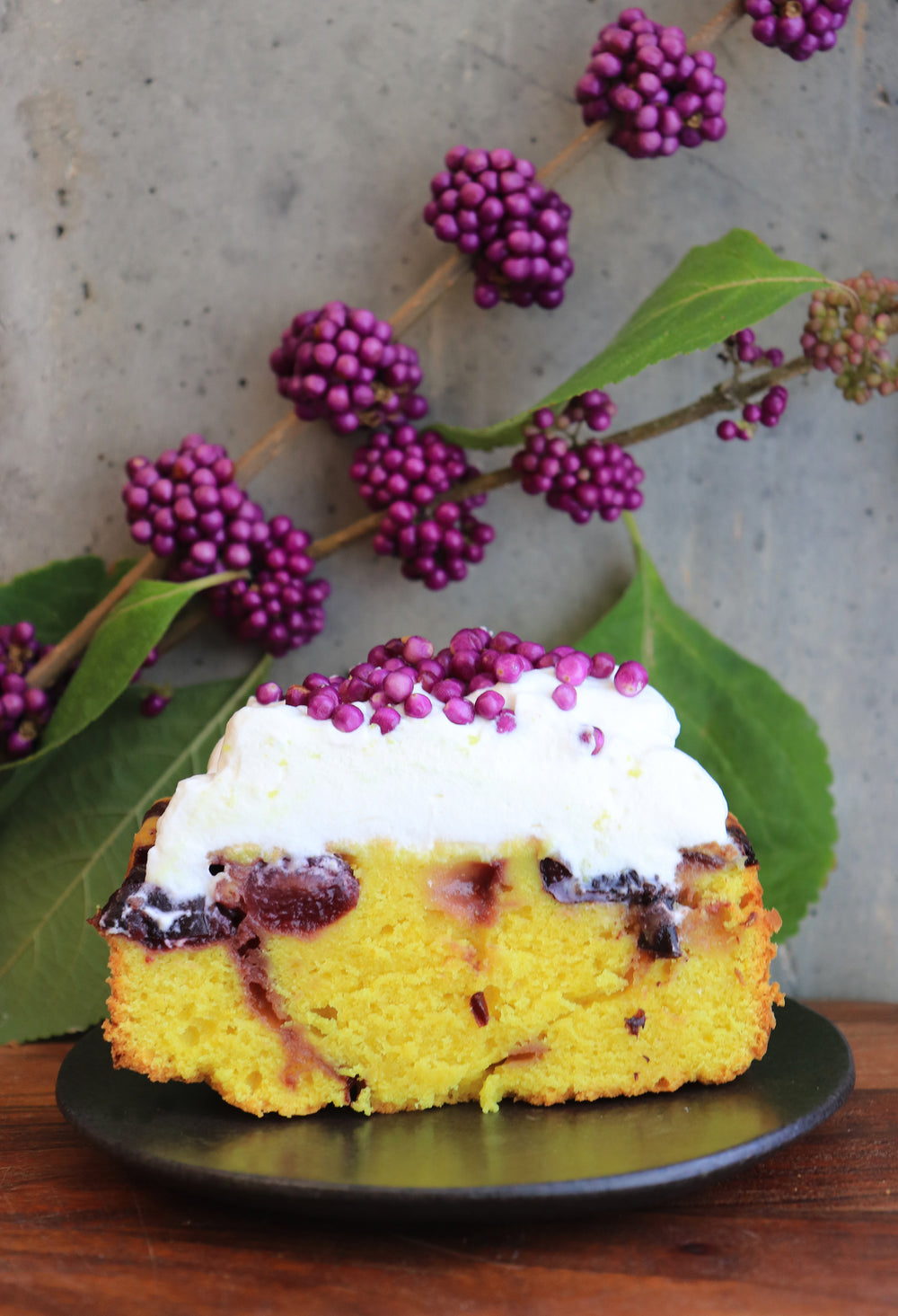 Beauty Berry Lemon Cake