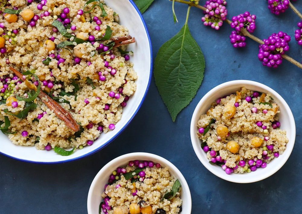 Beautyberry Quinoa Pilaf