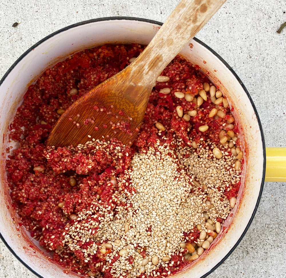 Beet Quinoa Pilaf