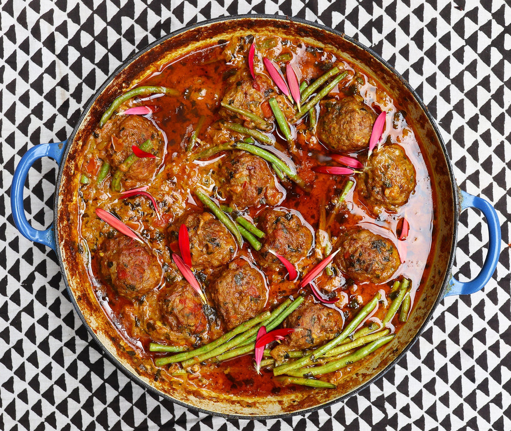 Lamb Kofta with Green Beans