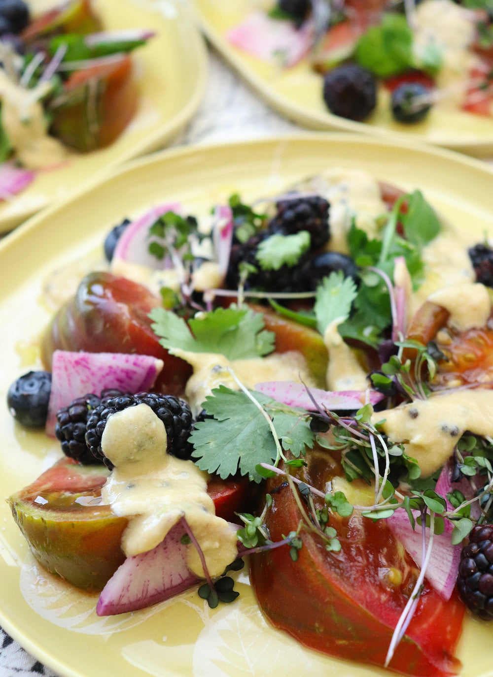 Local Heirloom Tomato Berry Salad