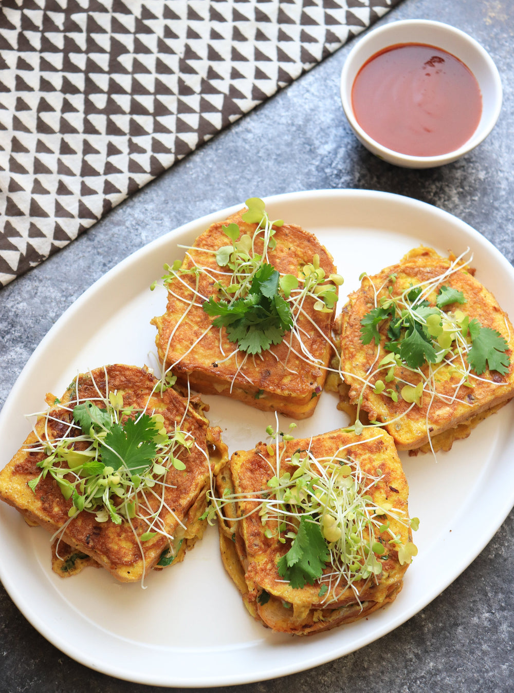 Masala Egg Toast