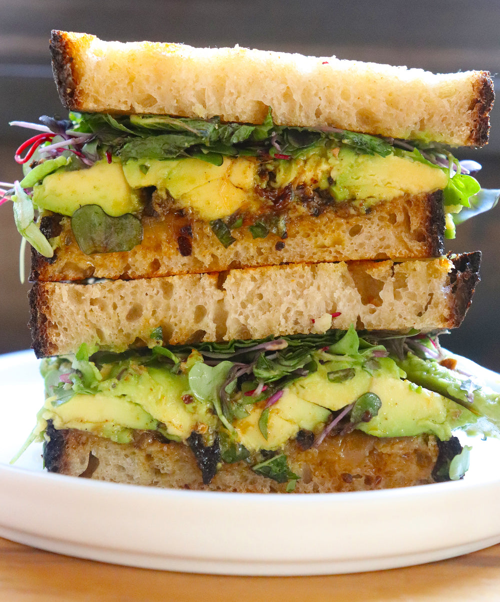 Masala Grilled Avocado Toast