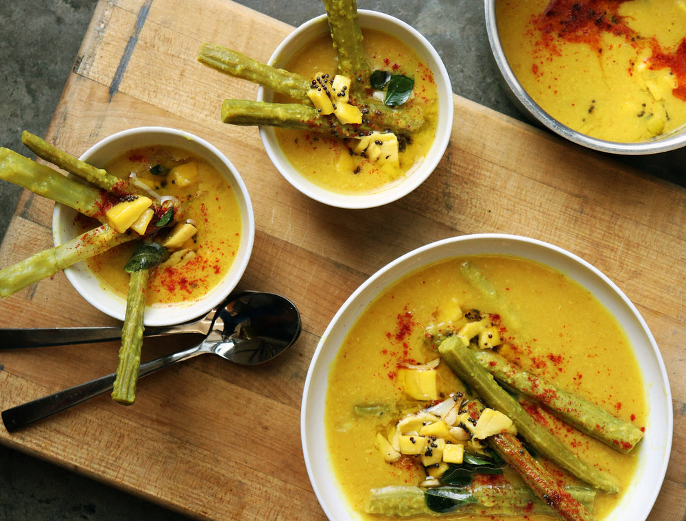 Moringa Mango Lentil Soup