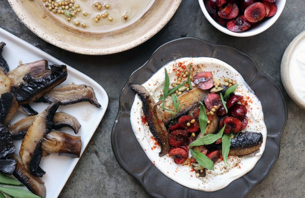 Cherry Mushroom Chaat