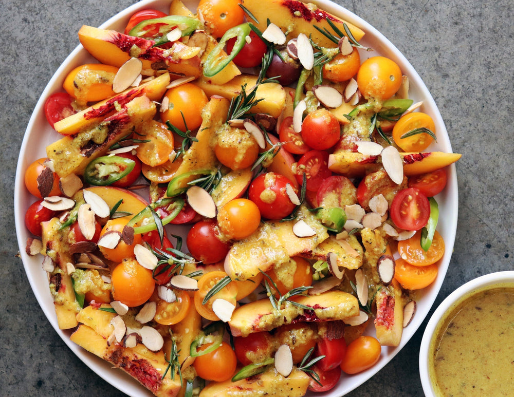 Peach Tomato Salad
