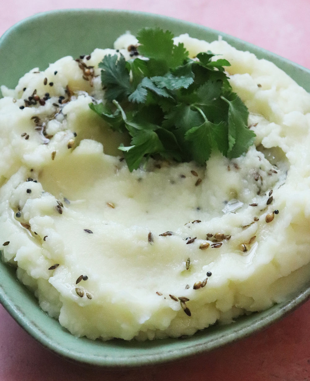 Pop Masala Garlic Mashed Potatoes