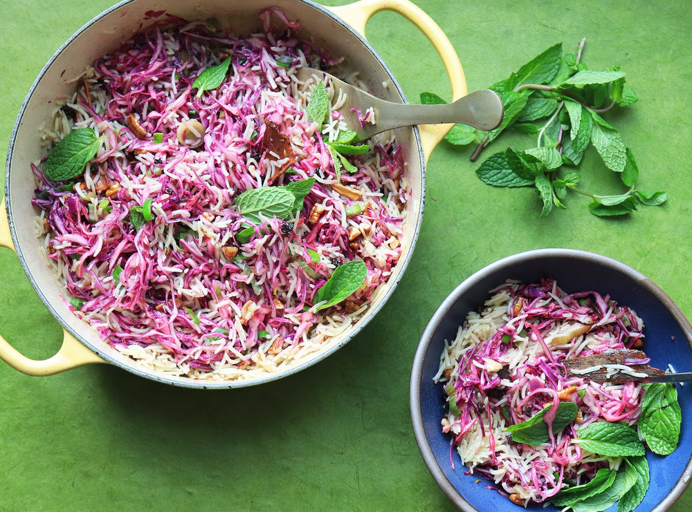 Purple Cabbage Pilaf