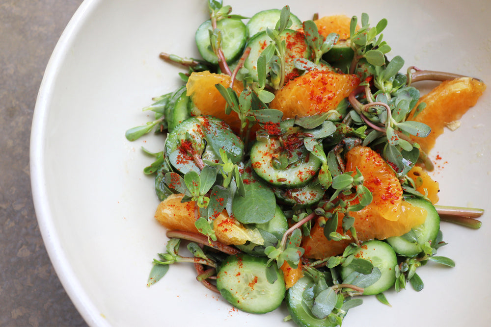 Purslane Orange Salad