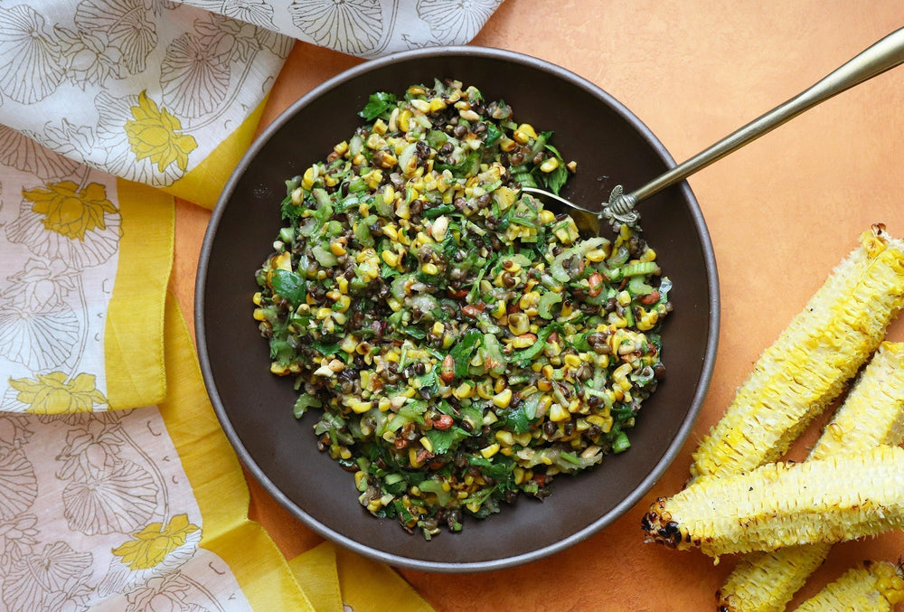 Roasted Corn & Bean Salad