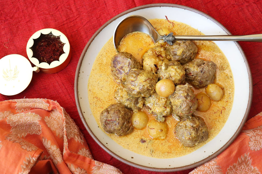 Saffron Lamb Kofta with Apricots
