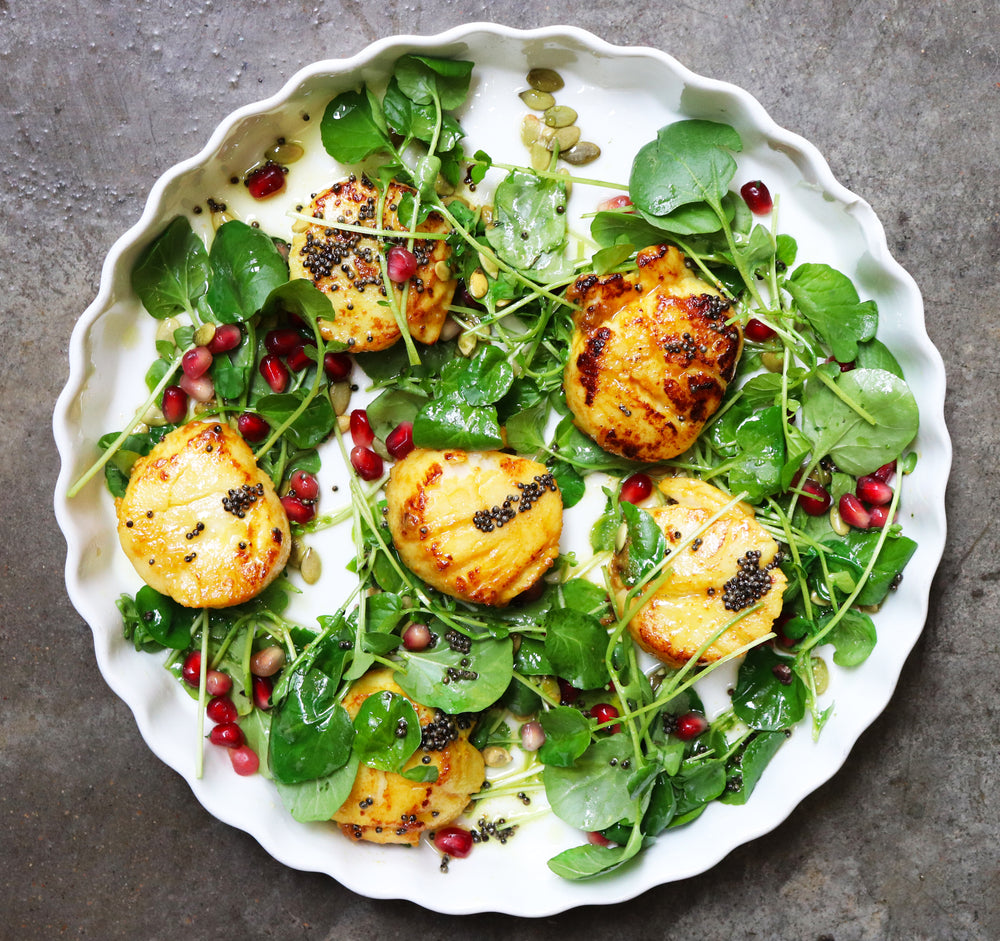 Scallop Watercress Salad