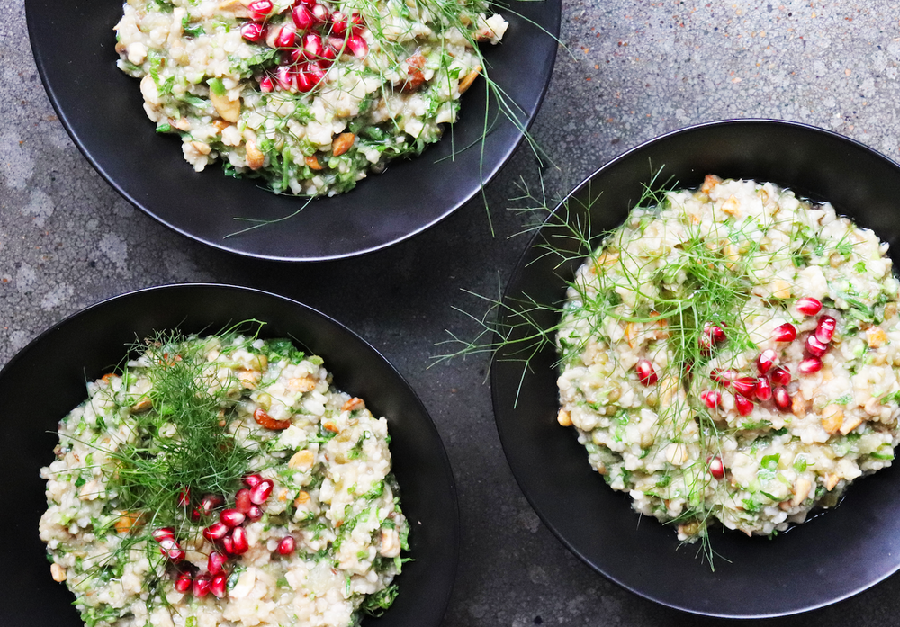 Watercress and Fennel Khichdi