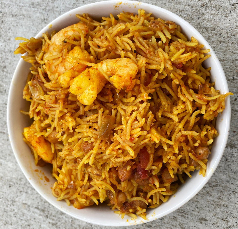 Shrimp Peanut Pilaf