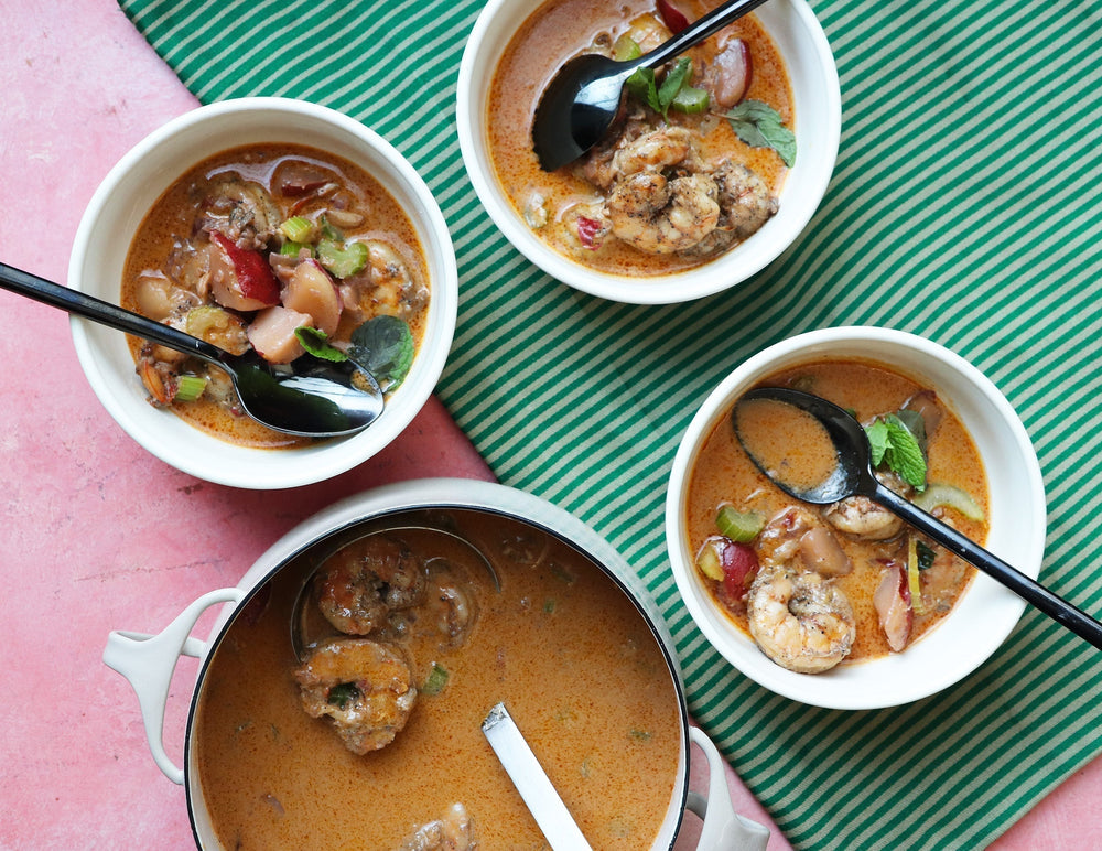 Shrimp Hibiscus Soup