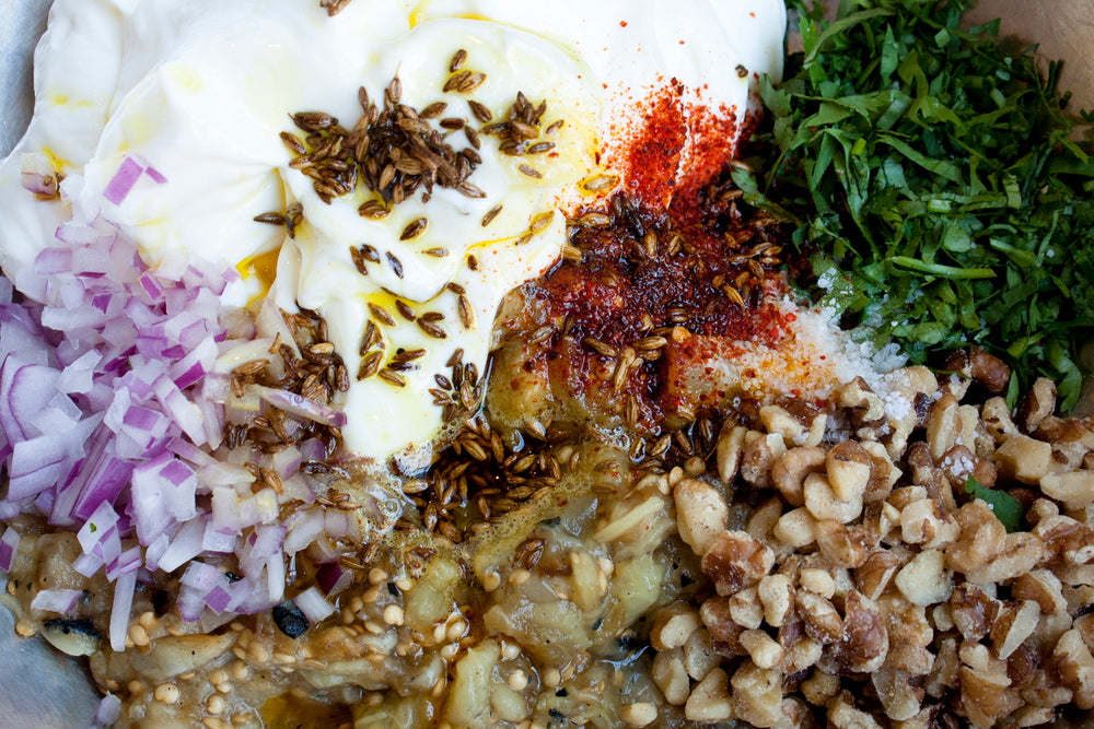 Smoked Eggplant Raita