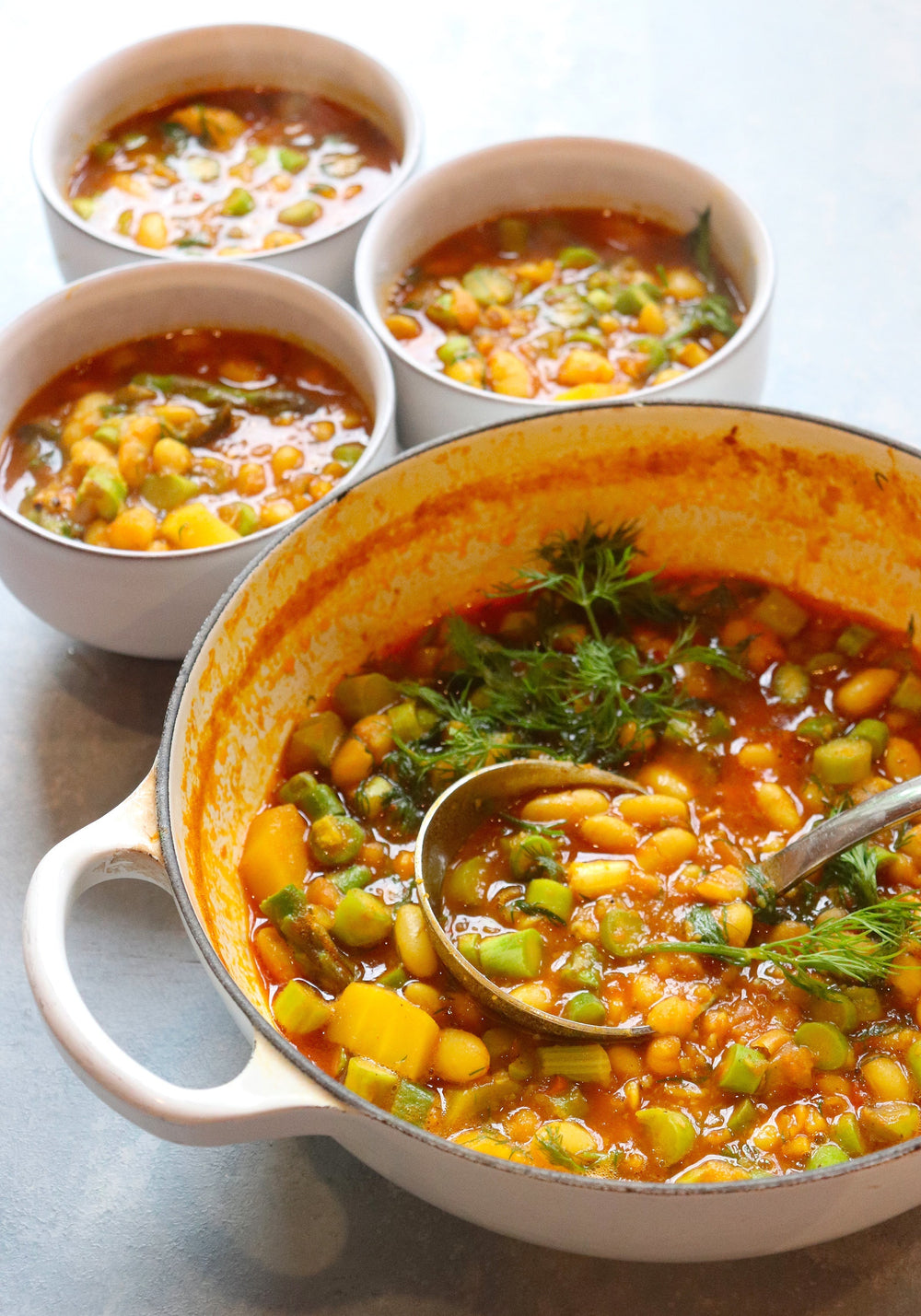 Spring White Bean Asparagus Stew