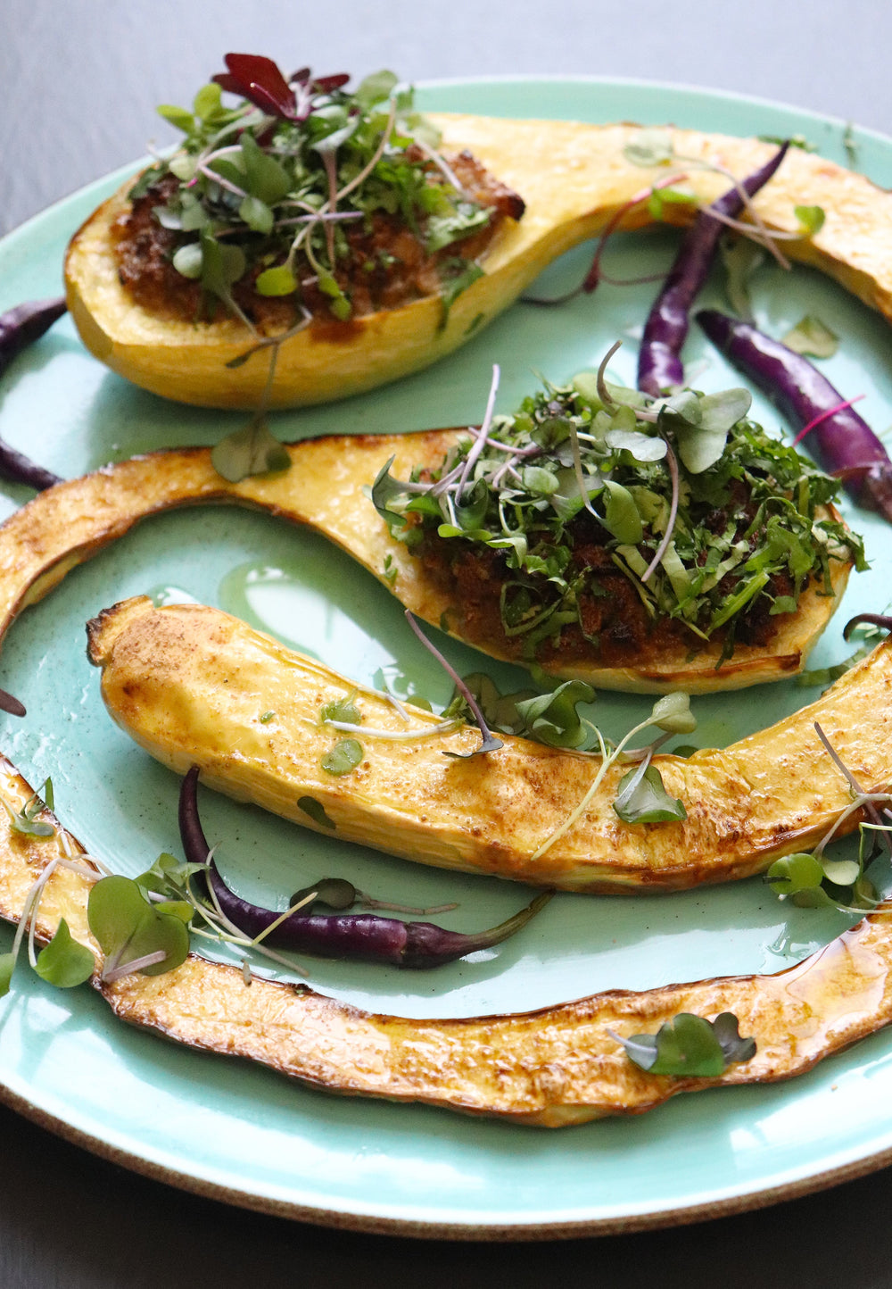 Stuffed Summer Squash