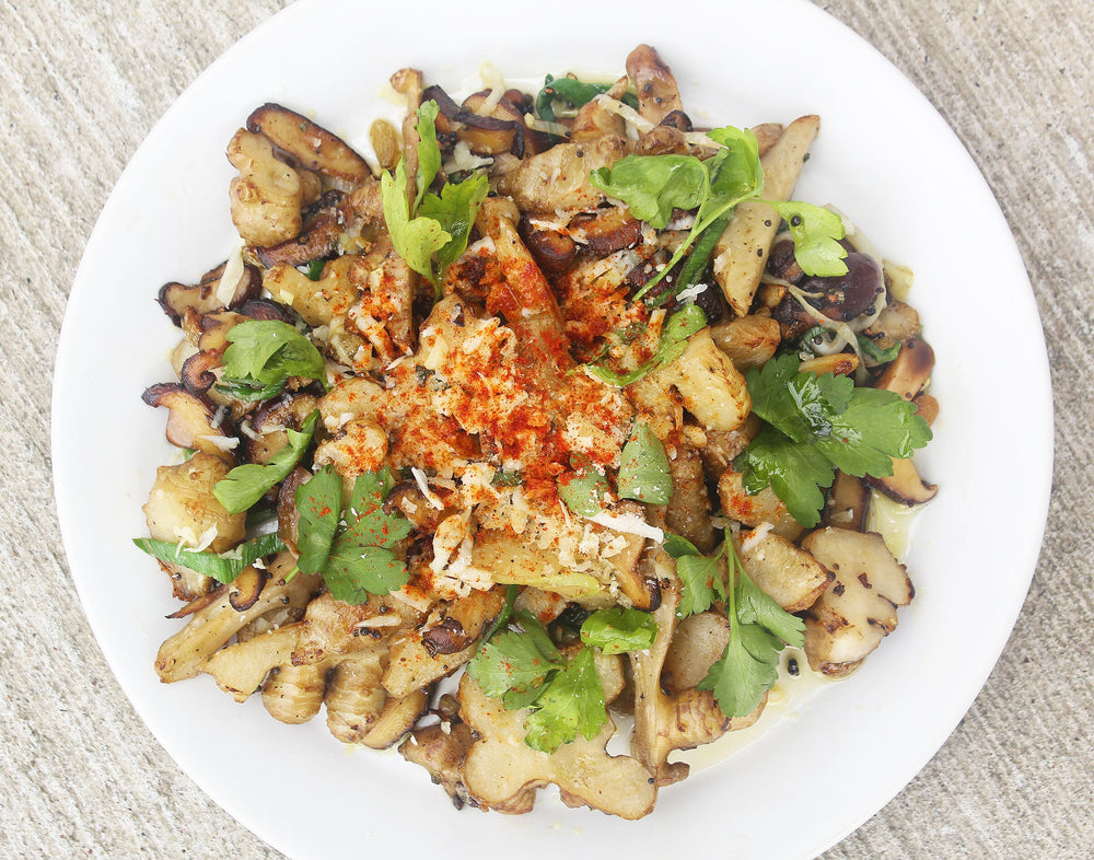 Sunchoke Shiitake Stir-Fry