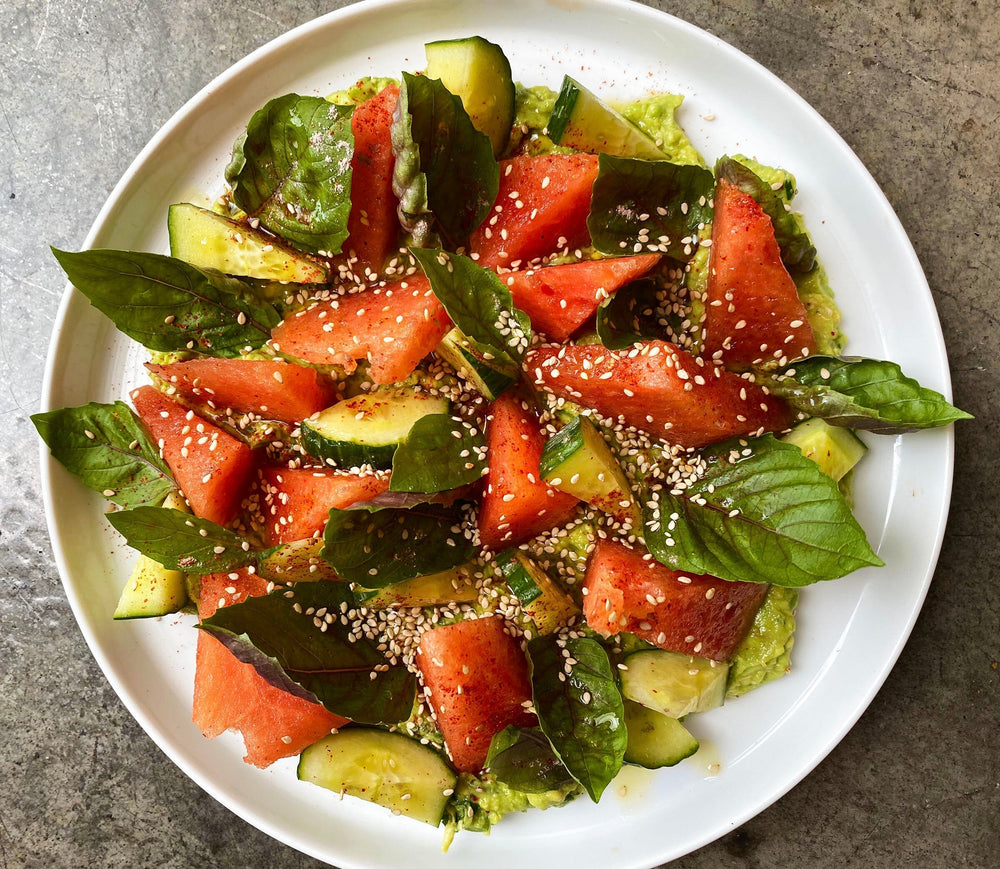 Watermelon Avocado Salad