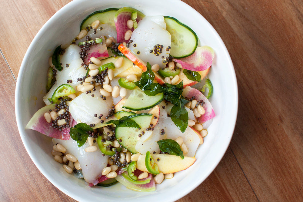 Mustard Scallop Salad