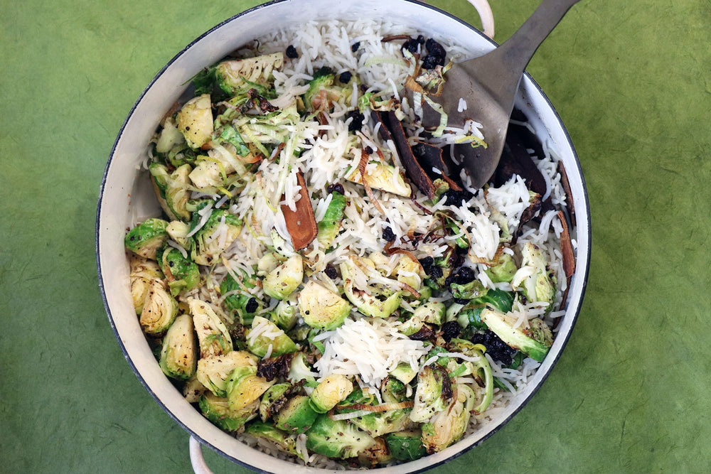 Brussels Sprouts Pilaf