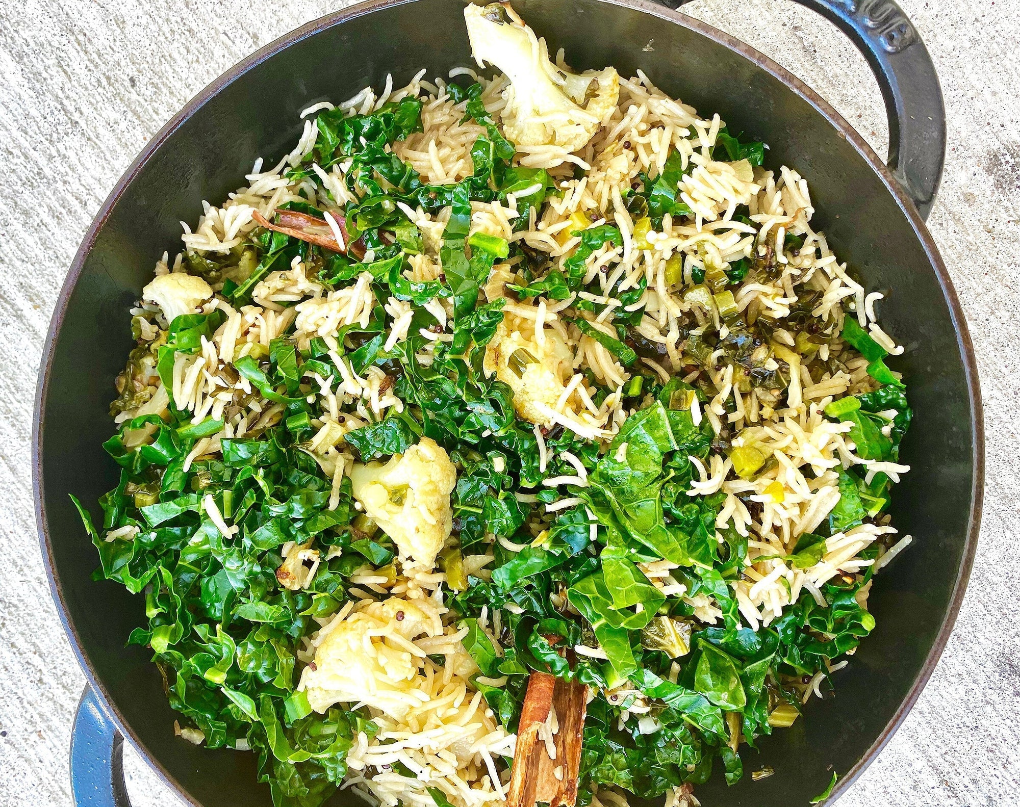 Cauliflower Kale Pilaf