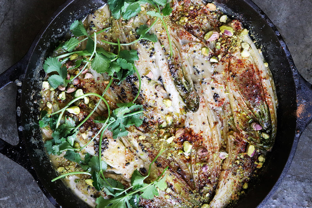 Coconut Braised Collard Greens