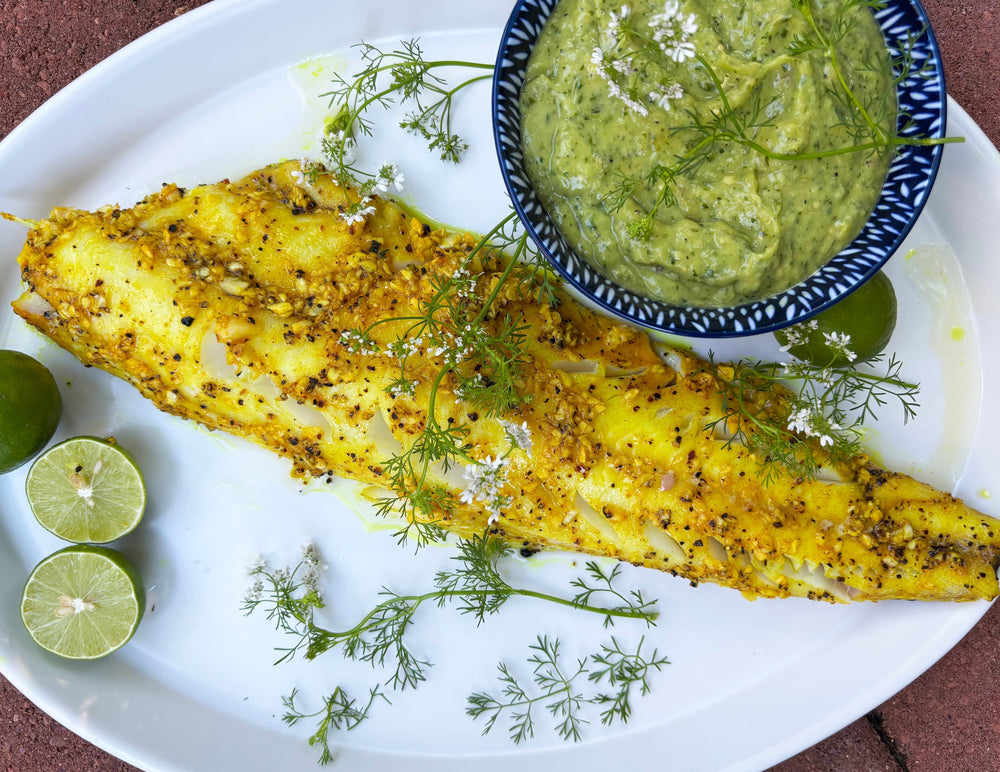 Fish with Tomatillo Salsa