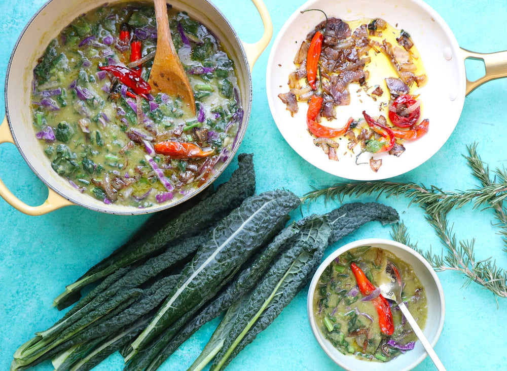 Kale Dal Soup