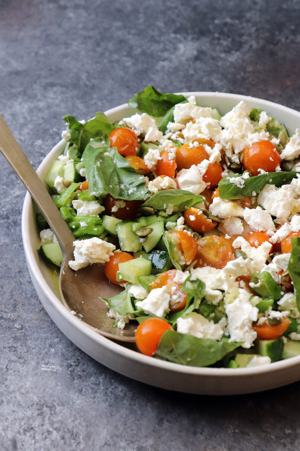 Local Cucumber, Tomato & Feta Salad