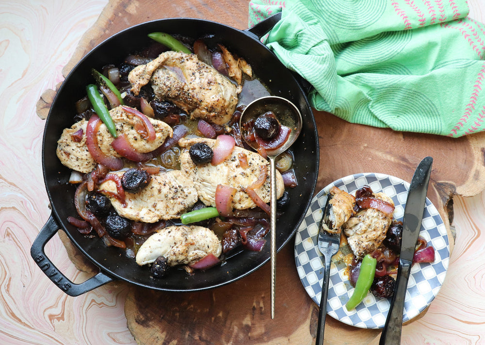 Roasted Chicken and Fig Stew