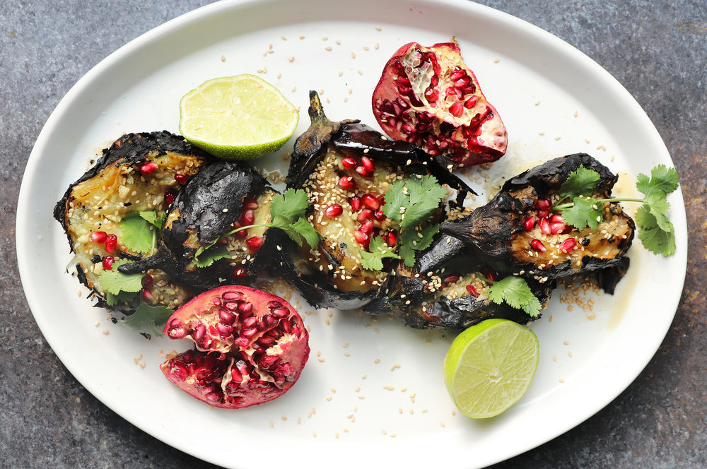 Sesame Smoked Eggplant