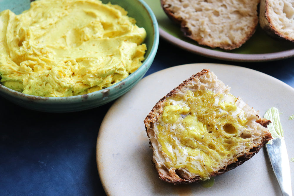The Mesh Strainer Hack To Quickly Make Your Cold Butter Spreadable